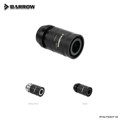 Barrow Professional Edition G1/4" Quick-Connect Waterproof Connector Kit (Male & Female) PC Water Cooling Accessories TZKMF-M