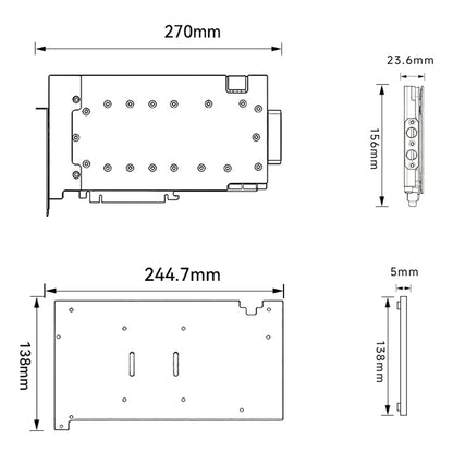 Refrigeración por agua todo en uno Bykski para GPU, para GIGABYTE RTX 4090, sistema de refrigeración líquida, radiador de 120 240 360, B-FRD-GV4090AORUS