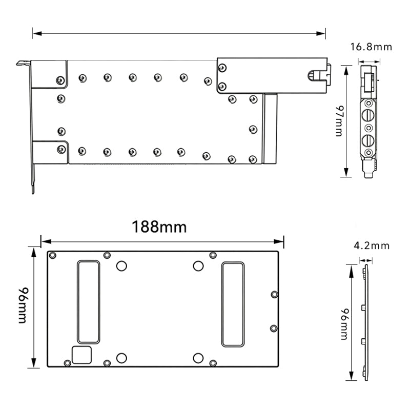 Astralcooler GPU Water Block for NVIDIA RTX PRO 6000 Blackwell