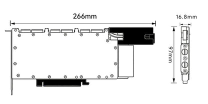 Astralcooler GPU Water Block for NVIDIA H200 141G