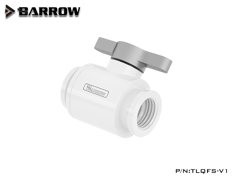 Barrow TLQFS-V1, mini vannes à bille, poignée en aluminium multicolore, vanne de refroidissement par eau femelle à femelle.