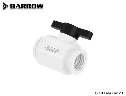 Barrow TLQFS-V1, mini vannes à bille, poignée en aluminium multicolore, vanne de refroidissement par eau femelle à femelle.