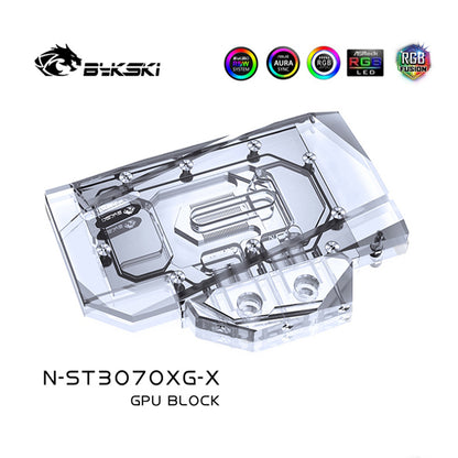 Bykski 3070 GPU Water Cooling Block For ZOTAC GeForce RTX3070 X-GAMING, Liquid Cooling Cooler For Graphics Card, N-ST3070XG-X