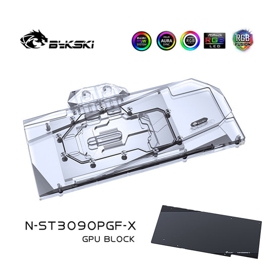 Bykski 3090 3080 GPU Water Cooling Block For Zotac RTX 3090/3080Ti/3080 PGF, Liquid Cooling Cooler For Graphics Card, N-ST3090PGF-X