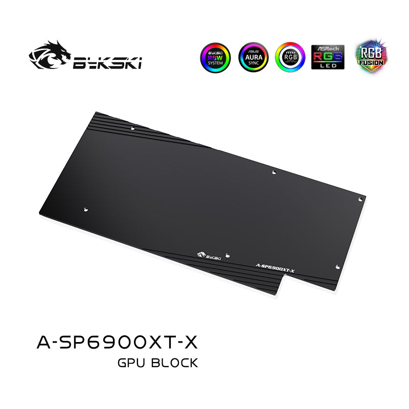 Bykski GPU Water Cooling Block For Sapphire RX 6900 XT Nitro+, Graphics Card Liquid Cooler, A-SP6900XT-X