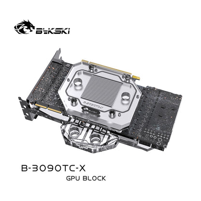 Bykski RTX 3090 GPU Backplane Water Block B-3090TC-X For All 3090 Series Graphic card, Mining Cooling Back plate Block Cooler