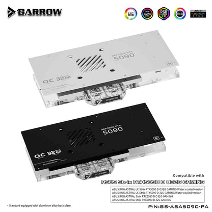 Barrow ASUS ASTRAL 5090 full coverage video card cold head cooler BS-ASA5090-PA