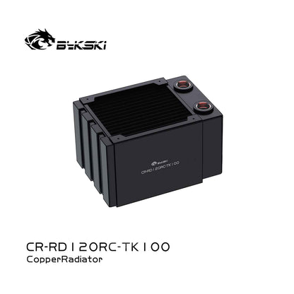Bykski CR-RD120RC-TK100 RC Series High-Performance 100mm Thick Water-Cooled Radiator Copper Heat Exchanger