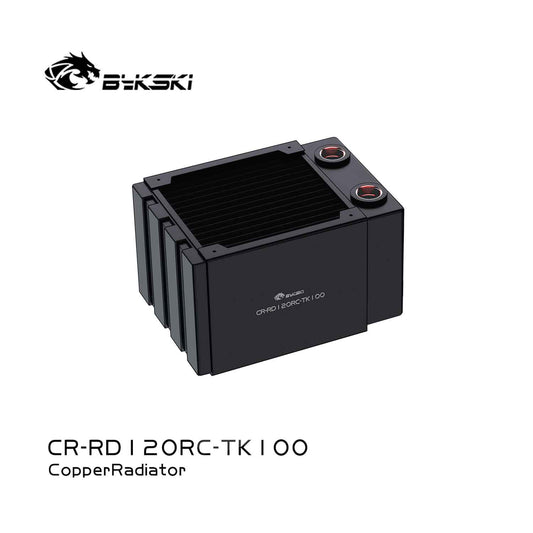 Bykski CR-RD120RC-TK100 RC Series High-Performance 100mm Thick Water-Cooled Radiator Copper Heat Exchanger