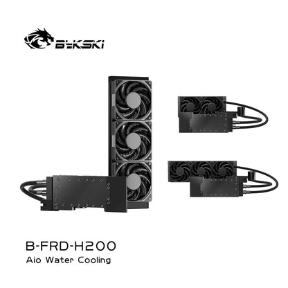 Bykski All-in-one GPU water cooling, For NVIDlA Tesla H200 141G  , Water Cooling System Liquid Cooler, 240 360 Radiator, B-FRD-H200