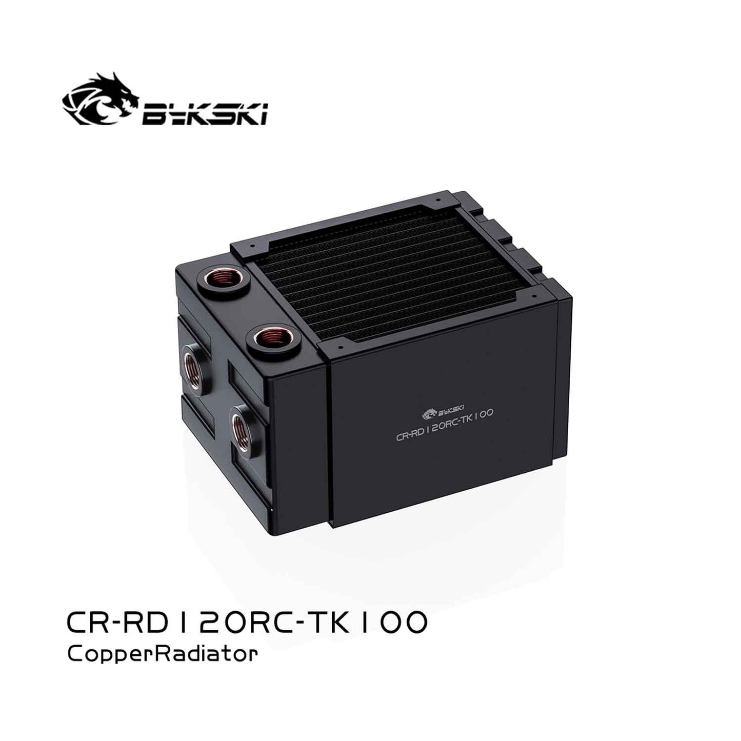 Bykski CR-RD120RC-TK100 RC Series High-Performance 100mm Thick Water-Cooled Radiator Copper Heat Exchanger