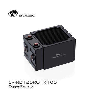 Bykski CR-RD120RC-TK100 RC Series High-Performance 100mm Thick Water-Cooled Radiator Copper Heat Exchanger