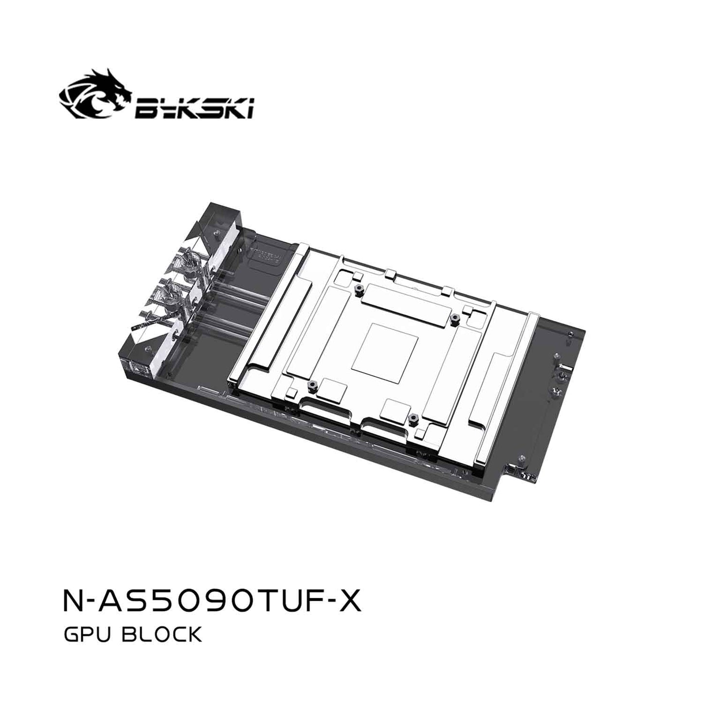 Bykski GPU Block For ASUS TUF Gaming GeForce RTX 5090,Full Cover With Backplate PC Water Cooling Cooler N-AS5090TUF-X