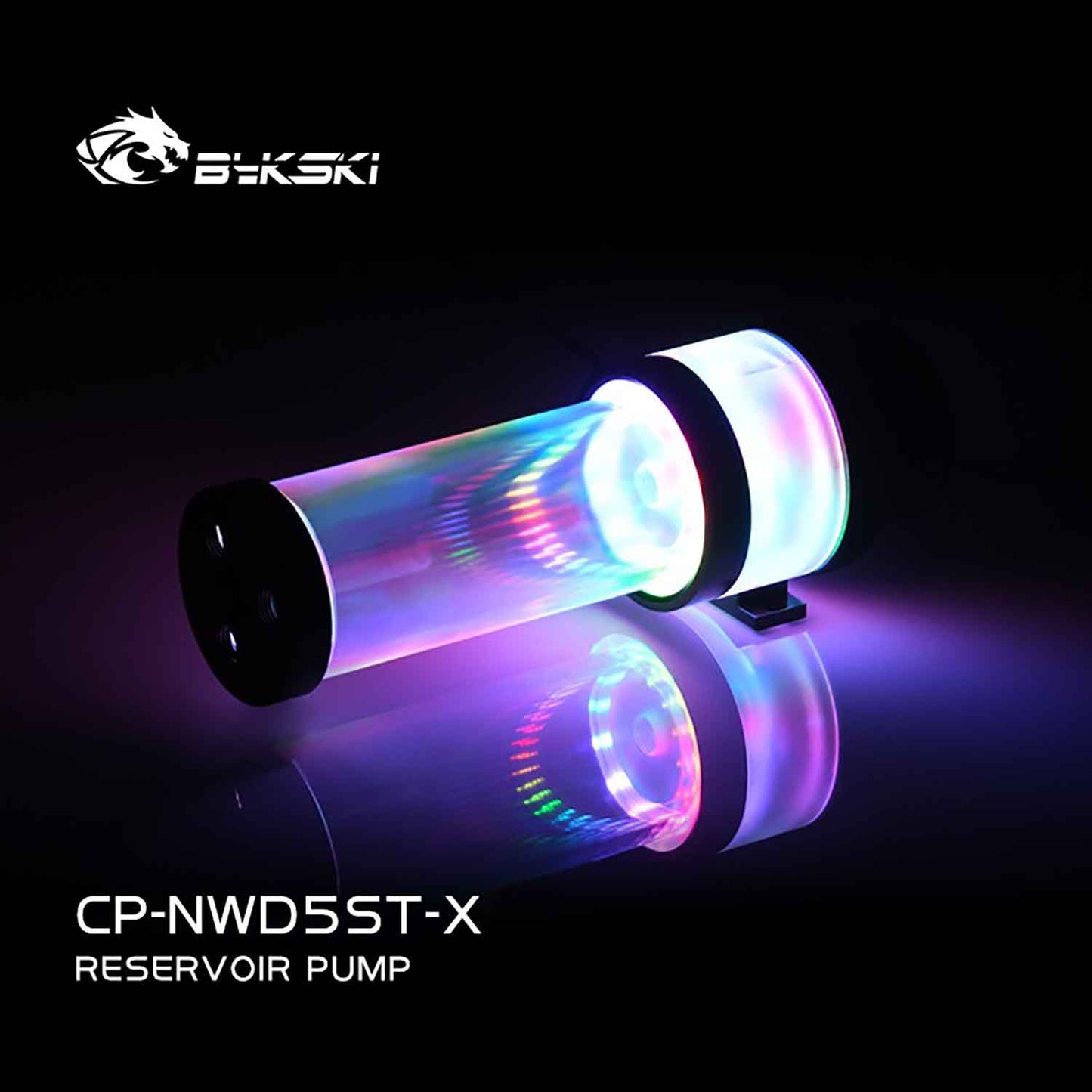 Bykski D5 Series Pump-Reserovir Combination With Lighting, Maximum Flow 720L / H Maximum Lift 4.5 Meter,CP-NWD5ST-X