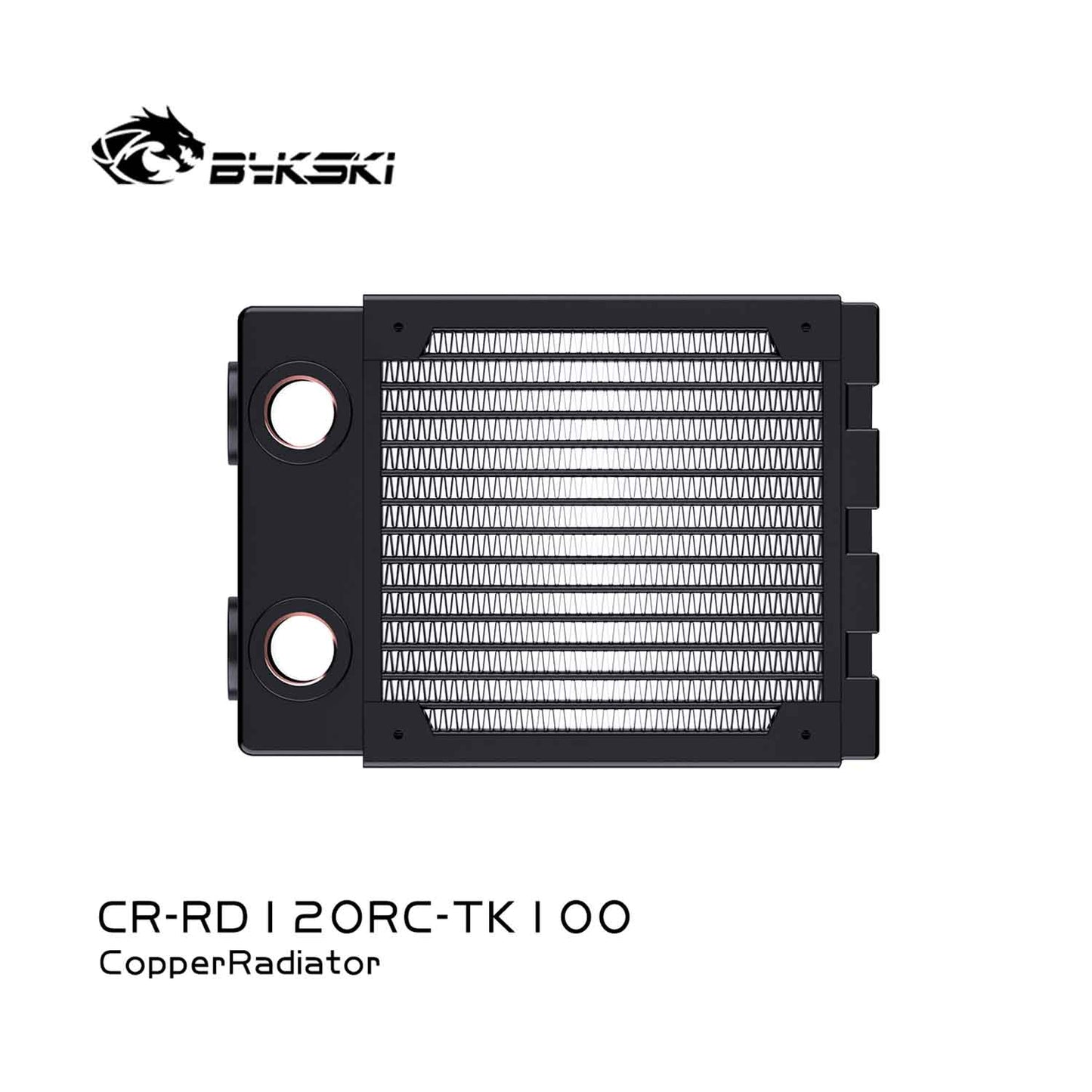 Bykski CR-RD120RC-TK100 RC Series High-Performance 100mm Thick Water-Cooled Radiator Copper Heat Exchanger