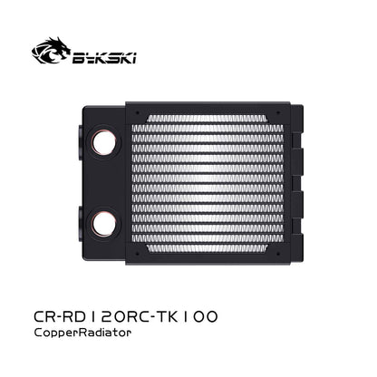 Bykski CR-RD120RC-TK100 RC Series High-Performance 100mm Thick Water-Cooled Radiator Copper Heat Exchanger