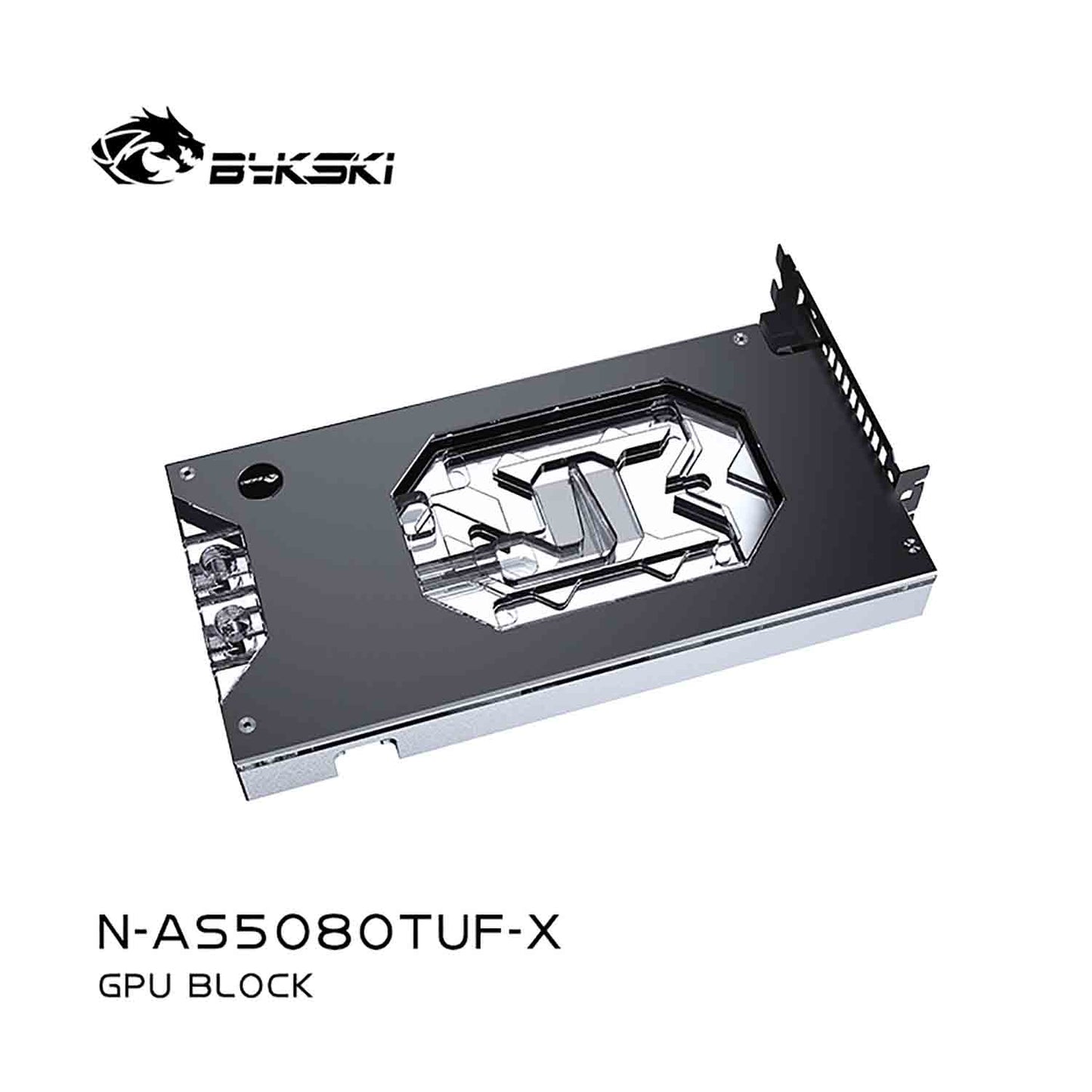 Bykski GPU Water Block For ASUS TUF RTX5080 O16G GAMING , Full Cover With Backplate PC Water Cooling Cooler, N-AS5080TUF-X