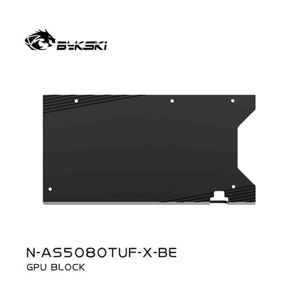 Bykski GPU Water Block For ASUS TUF RTX5080 O16G GAMING , Full Cover With Backplate PC Water Cooling Cooler, N-AS5080TUF-X