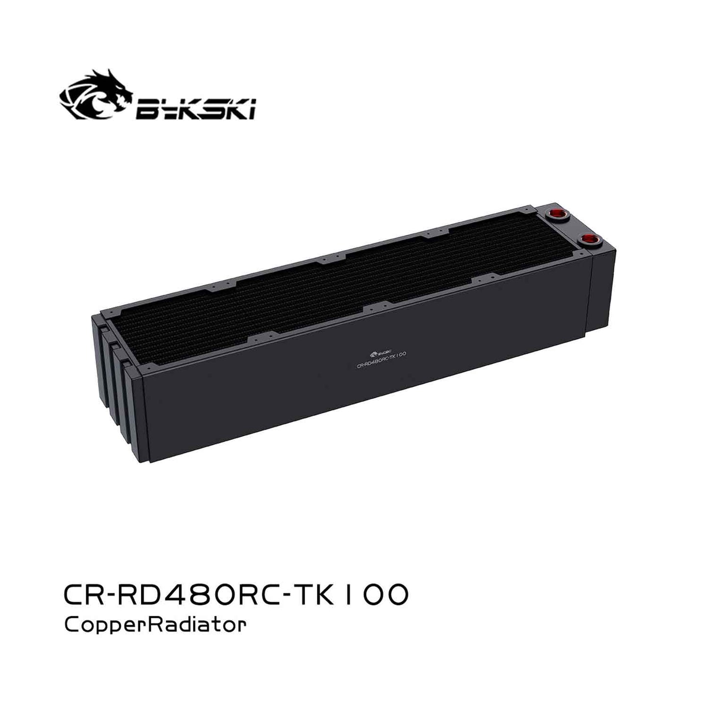 Bykski 480mm Cuivre Radiateur RC Série Haute Performance Dissipation Thermique 60mm Épaisseur pour 12cm Ventilateur Refroidisseur, CR-RD480RC-TK60-V2
