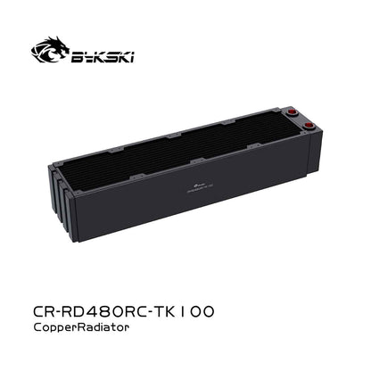 Bykski 480mm Cuivre Radiateur RC Série Haute Performance Dissipation Thermique 60mm Épaisseur pour 12cm Ventilateur Refroidisseur, CR-RD480RC-TK60-V2
