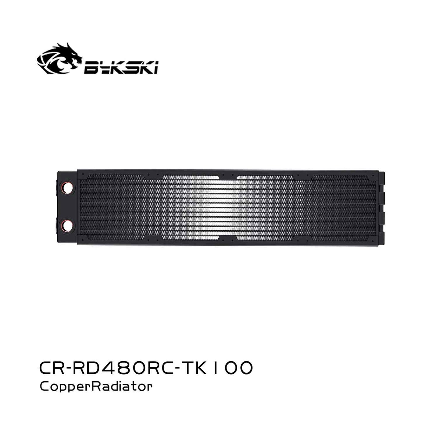 Bykski 480mm Cuivre Radiateur RC Série Haute Performance Dissipation Thermique 60mm Épaisseur pour 12cm Ventilateur Refroidisseur, CR-RD480RC-TK60-V2