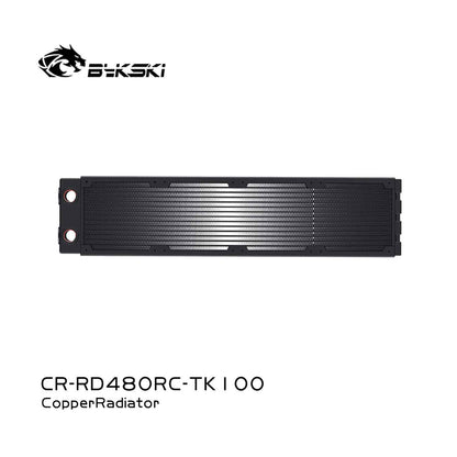 Bykski 480mm Cuivre Radiateur RC Série Haute Performance Dissipation Thermique 60mm Épaisseur pour 12cm Ventilateur Refroidisseur, CR-RD480RC-TK60-V2