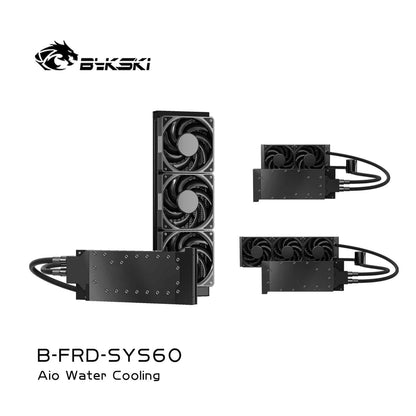 Combinaison de ventilateur de radiateur de pompe intégrée Barrow AIO, pour refroidisseur de liquide de système de refroidissement par eau, radiateur 240 360, DARIDP-30