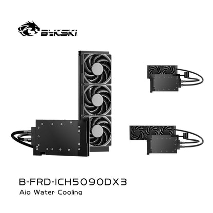 Bykski All-in-one GPU water cooling, For INNO3D GEFORCE RTX 5090D X3, Water Cooling System Liquid Cooler, 240 360 Radiator, B-FRD-ICH5090DX3