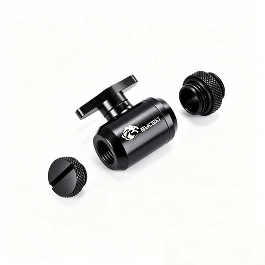 Valve Kit Drain Push Water Combination Ball G1/4" Computer Case Cooling Copper & Aluminum Bykski