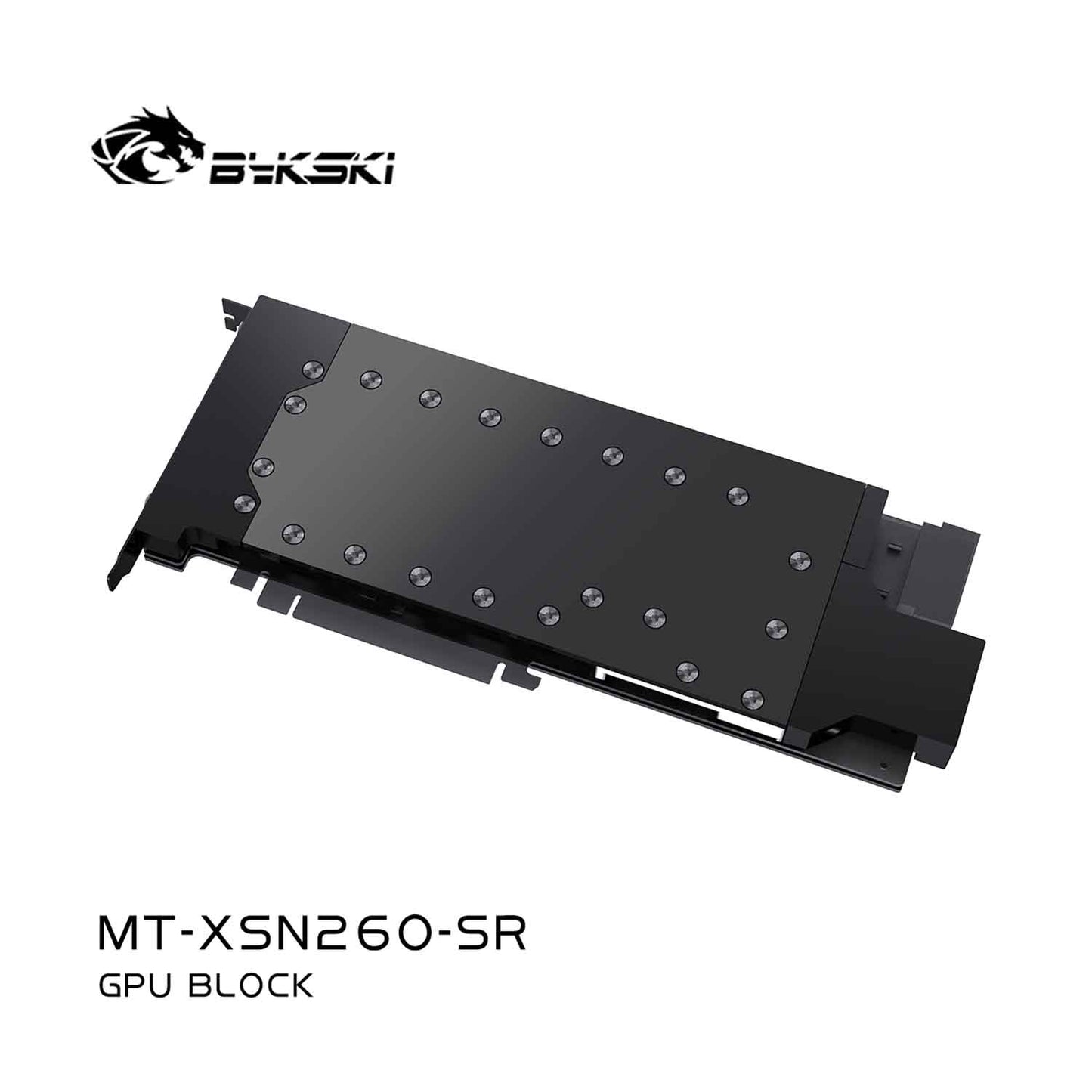 Bykski GPU Water Block For Iluvatar MUXI N 260 , All Metal Structure Water Cooling Cooler,  MT-XSN260-SR