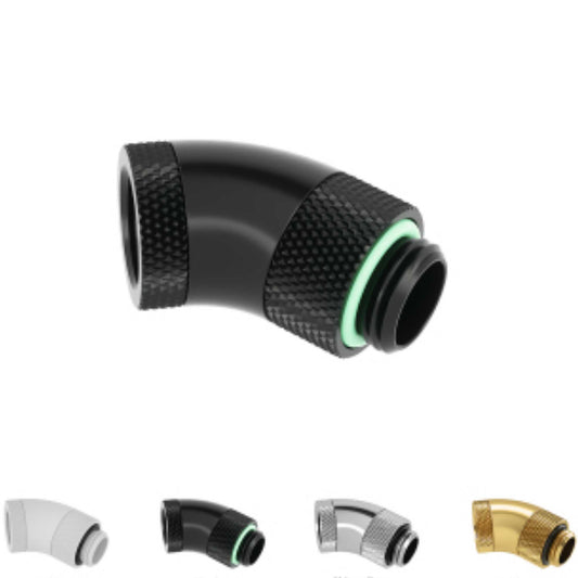 Barrow 45 Degree Double-side Rotary Fitting Adapter Rotating G1/4''Thread Water Cooling Adaptors TWT45S-V1