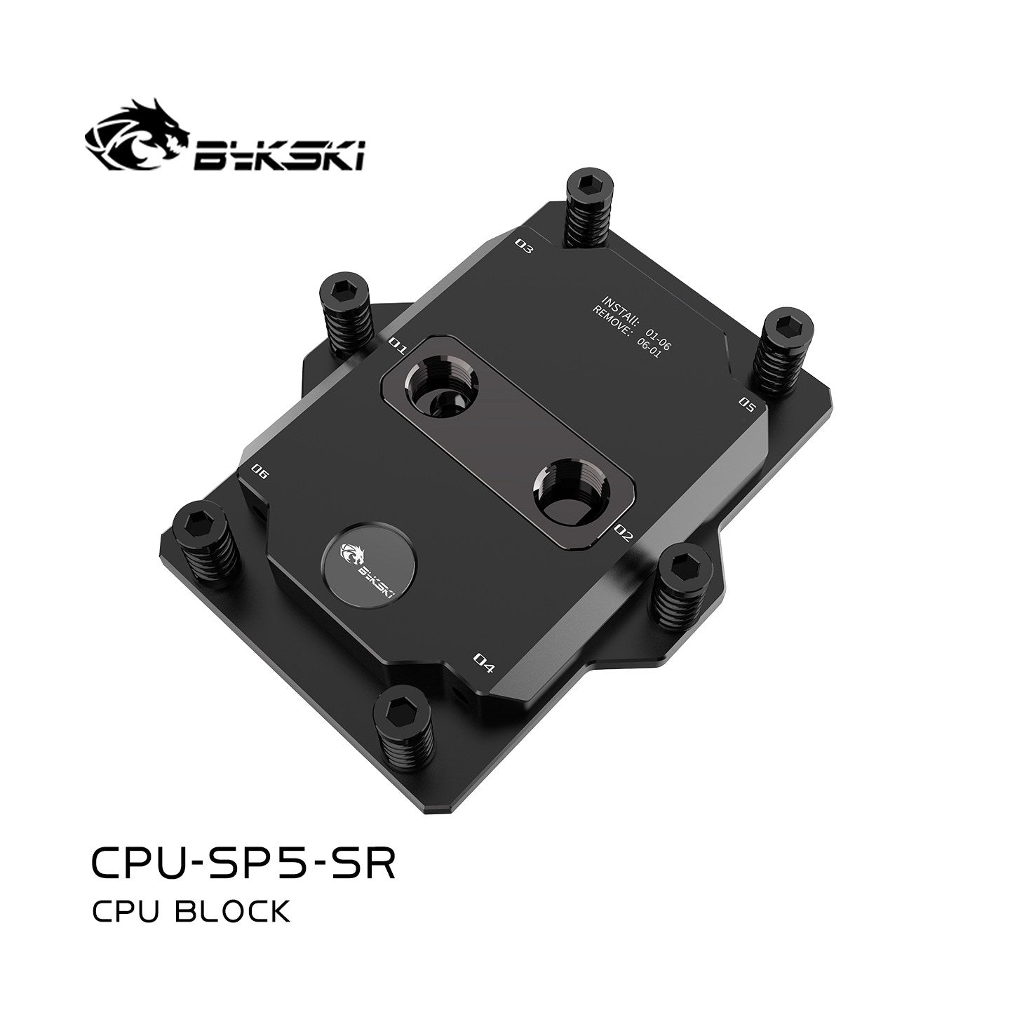 Bykski CPU Block For AMD SP5 Server, AI Cloud Server, Water Cooling Cooler, CPU-SP5-SR