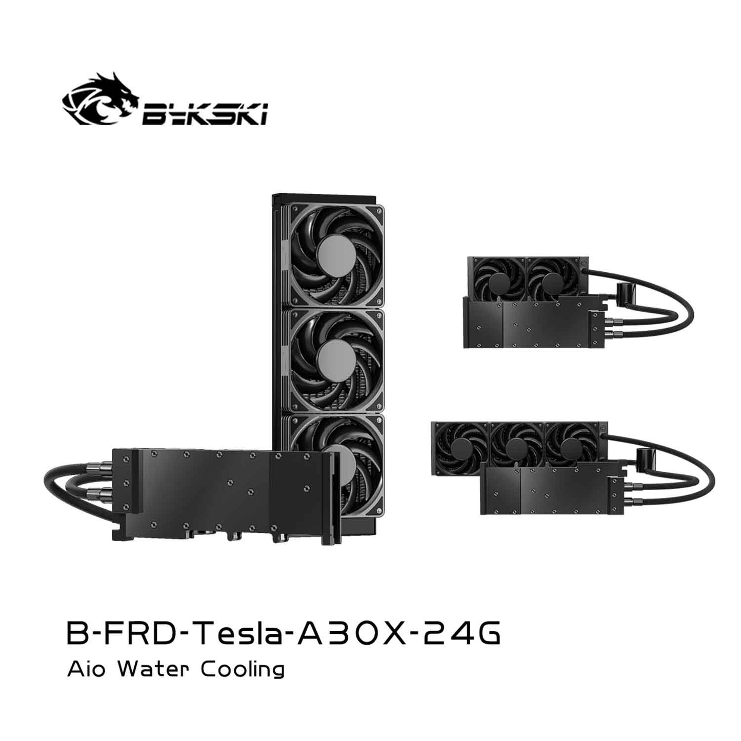 Bykski All-in-one GPU water cooling, For NVIDlA Tesla A30X 24G, Water Cooling System Liquid Cooler, 240 360 Radiator, B-FRD-Tesla-A30X-24G