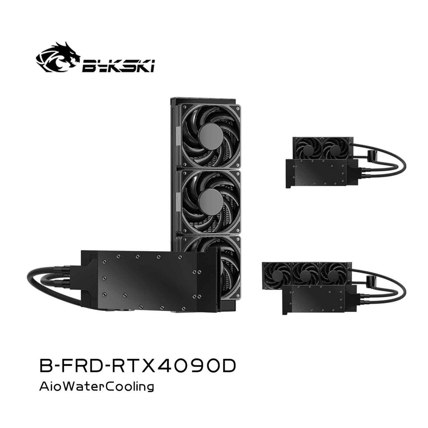 Bykski All-in-one GPU Water Cooling, For NVIDIA RTX4090D , Water Cooling System Liquid Cooler, 240 360 Radiator, B-FRD-RTX4090D