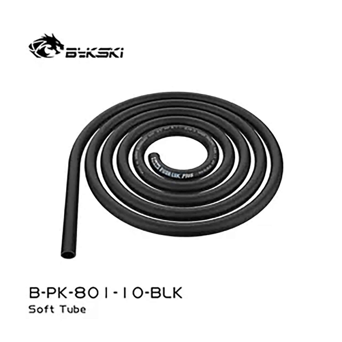 Bykski BB-PK-801-10-BLK Push-lock Soft Pipe,801 Series High Temperature Resistance and Flexural Strength