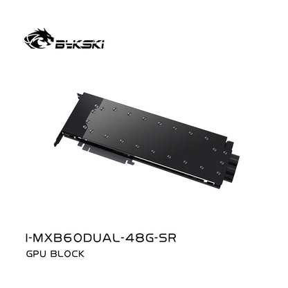 Bykski GPU Water Block For MAXSUN Intel Arc Pro B60 Dual 48G TurboG, Full Cover With Backplate PC Water Cooling Cooler, I-MXB60DUAL-48G-SR