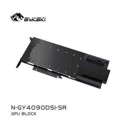 Bykski GPU Block For GAINWARD Gerorce RIX 4090D, High Heat Resistance Material POM + Full Metal Construction, Full Cover GPU Water Cooling Cooler Radiator Block N-GY4090DSI-SR