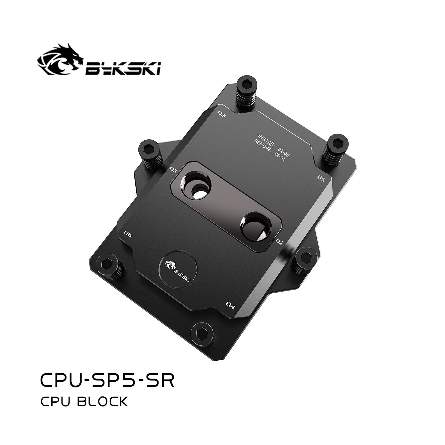 Bykski CPU Block For AMD SP5 Server, AI Cloud Server, Water Cooling Cooler, CPU-SP5-SR