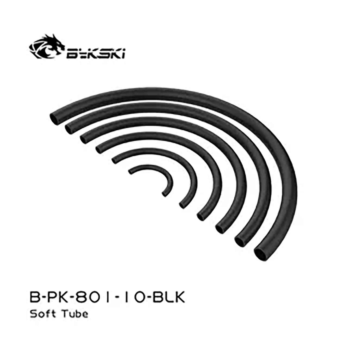 Bykski BB-PK-801-10-BLK Push-lock Soft Pipe,801 Series High Temperature Resistance and Flexural Strength