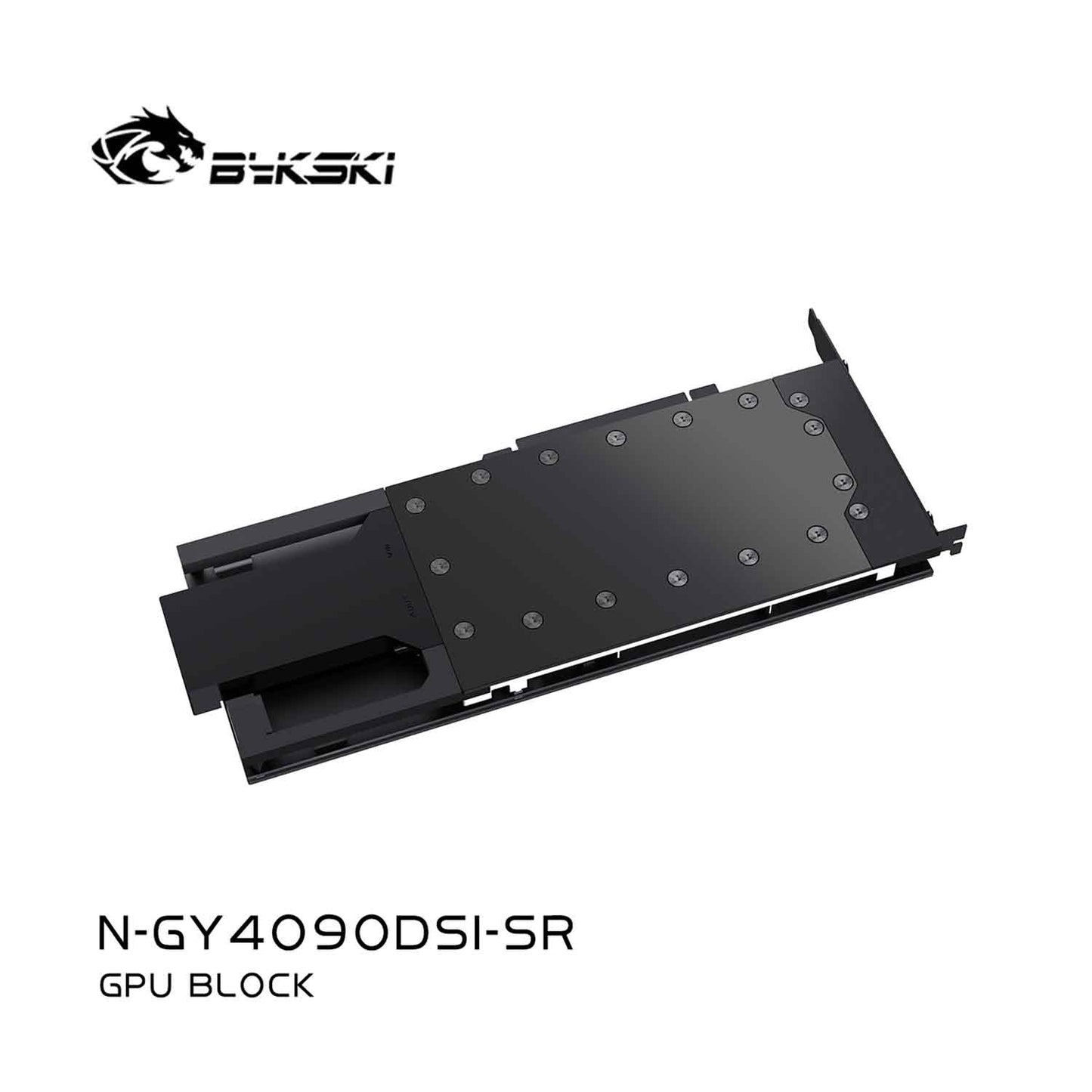 Bykski GPU Block For GAINWARD Gerorce RIX 4090D, High Heat Resistance Material POM + Full Metal Construction, Full Cover GPU Water Cooling Cooler Radiator Block N-GY4090DSI-SR