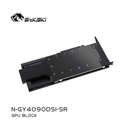 Bykski GPU Block For GAINWARD Gerorce RIX 4090D, High Heat Resistance Material POM + Full Metal Construction, Full Cover GPU Water Cooling Cooler Radiator Block N-GY4090DSI-SR