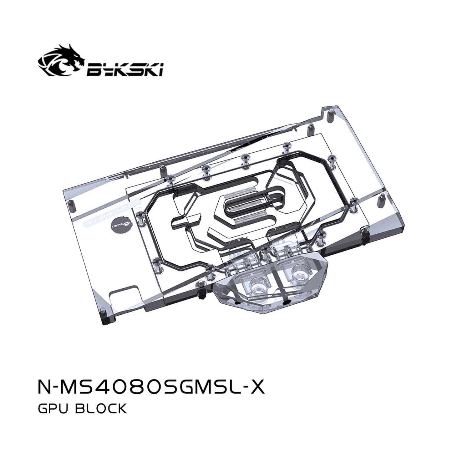 Bykski GPU Block For MSI GeForce RTX™ 4080 SUPER,Full Cover With Backplate PC Water Cooling Cooler N-MS4080SGMSL-X