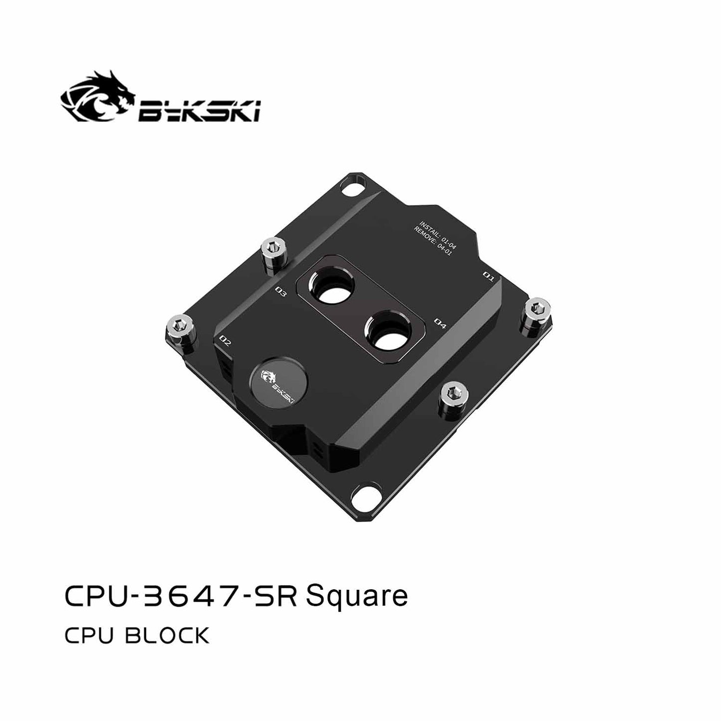 Bykski CPU block for Intel LGA3647 Server, AI Cloud Server, Water Cooling Cooler CPU-3647-SR