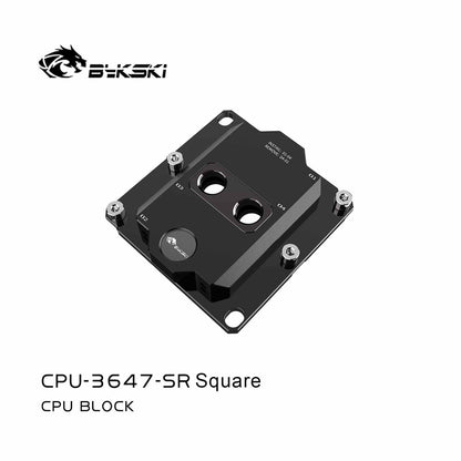 Bykski CPU block for Intel LGA3647 Server, AI Cloud Server, Water Cooling Cooler CPU-3647-SR