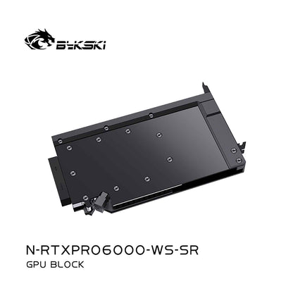 Bykski GPU Block For NVIDlA RTX Pro 6000, High Heat Resistance Material POM + Full Metal Construction, Full Cover GPU Water Cooling Cooler Radiator Block N-RTXPRO6000-WS-SR