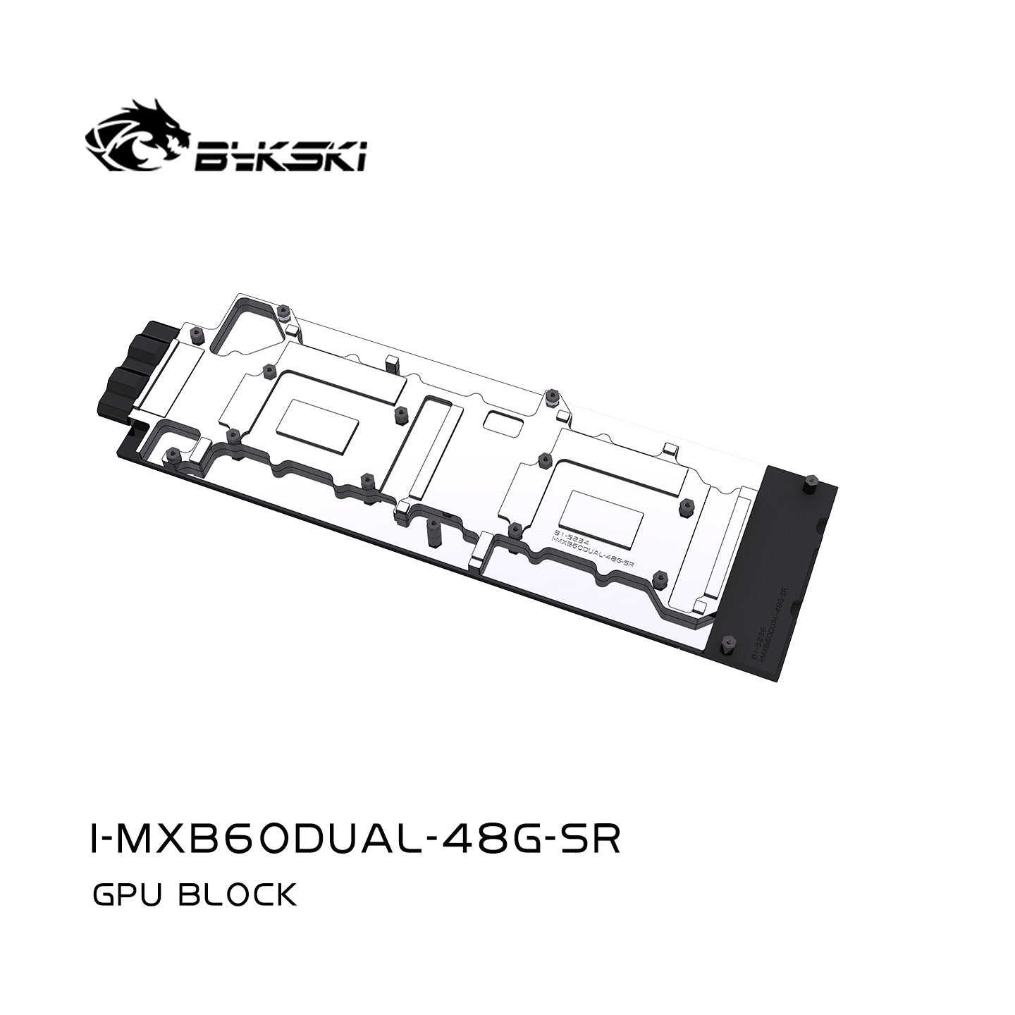 Bykski GPU Water Block For MAXSUN Intel Arc Pro B60 Dual 48G TurboG, Full Cover With Backplate PC Water Cooling Cooler, I-MXB60DUAL-48G-SR