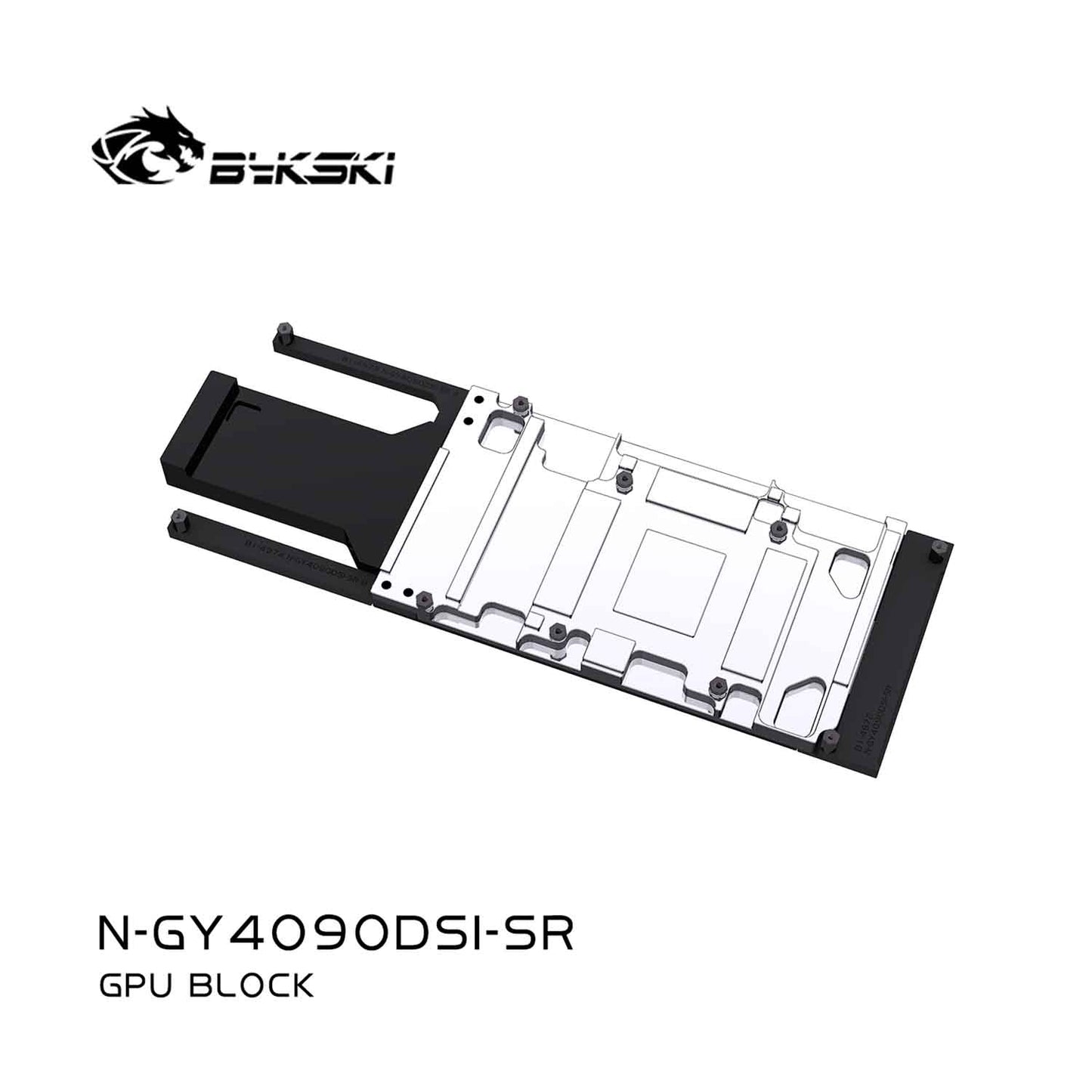 Bykski GPU Block For GAINWARD Gerorce RIX 4090D, High Heat Resistance Material POM + Full Metal Construction, Full Cover GPU Water Cooling Cooler Radiator Block N-GY4090DSI-SR
