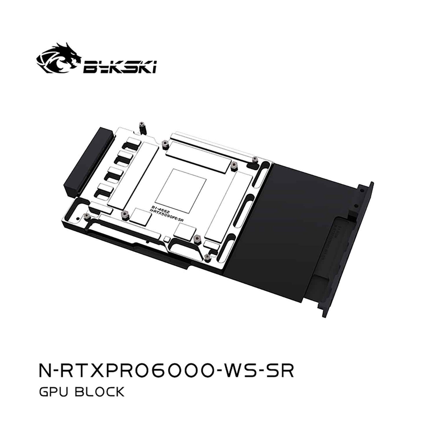 Bykski GPU Block For NVIDlA RTX Pro 6000, High Heat Resistance Material POM + Full Metal Construction, Full Cover GPU Water Cooling Cooler Radiator Block N-RTXPRO6000-WS-SR