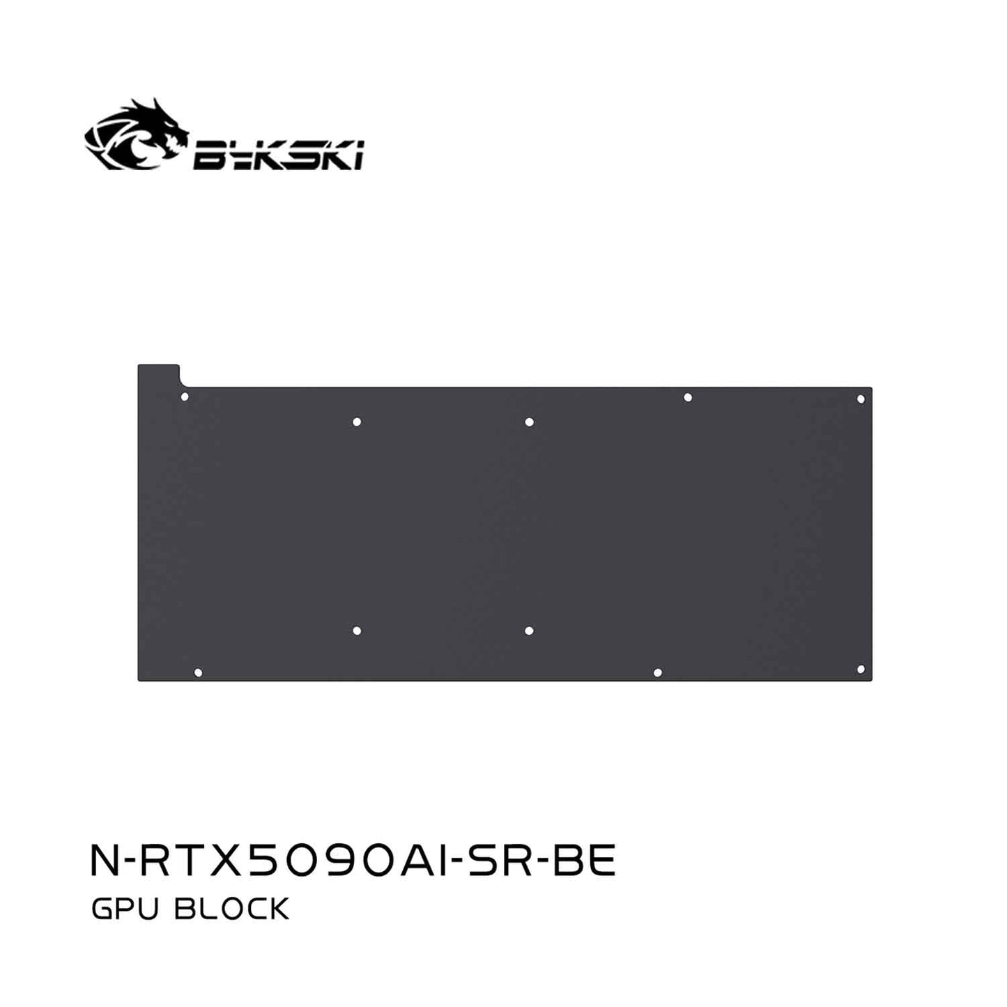 Bykski GPU Block For NVIDIA Geforce RTX5090 AI 32G, High Heat Resistance Material POM + Full Metal Construction, Full Cover GPU Water Cooling Cooler Radiator Block N-RTX5090AI-SR