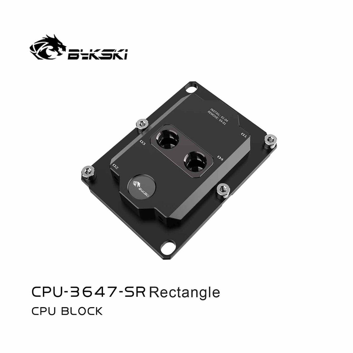 Bykski CPU block for Intel LGA3647 Server, AI Cloud Server, Water Cooling Cooler CPU-3647-SR